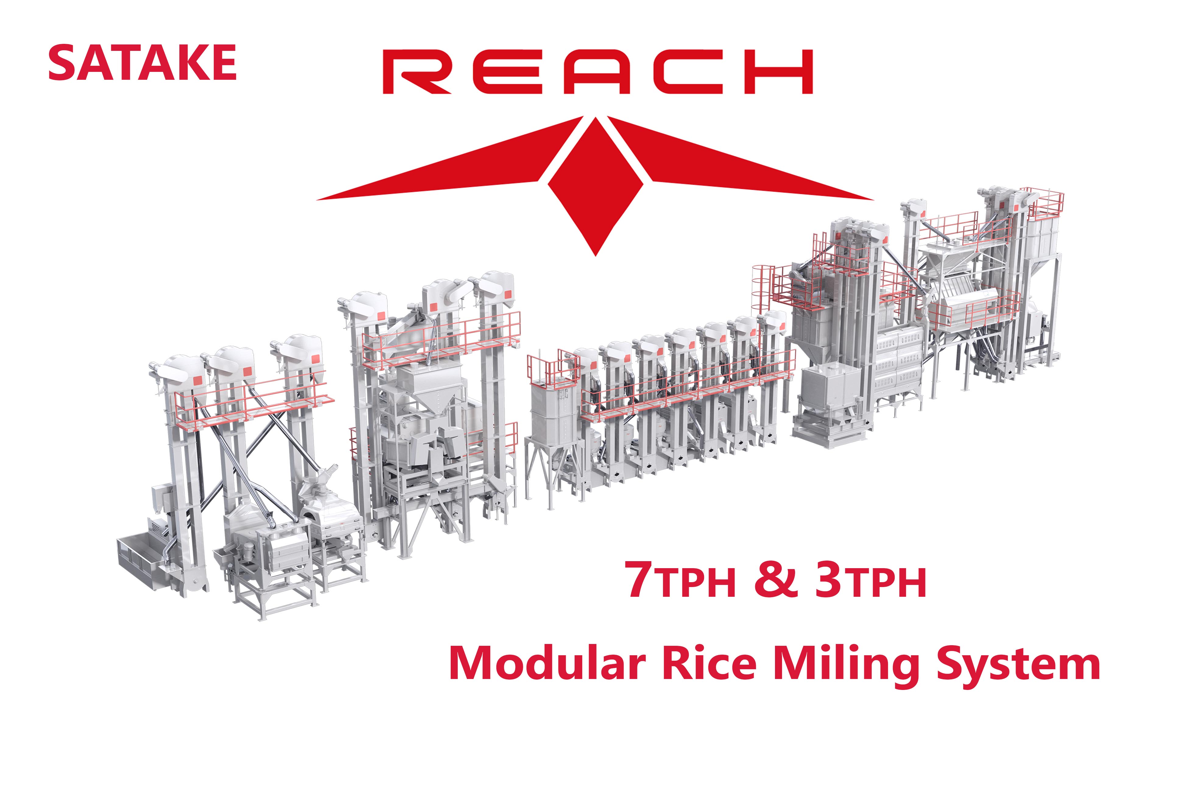 Satake launches the new REACH complete modular rice mill system